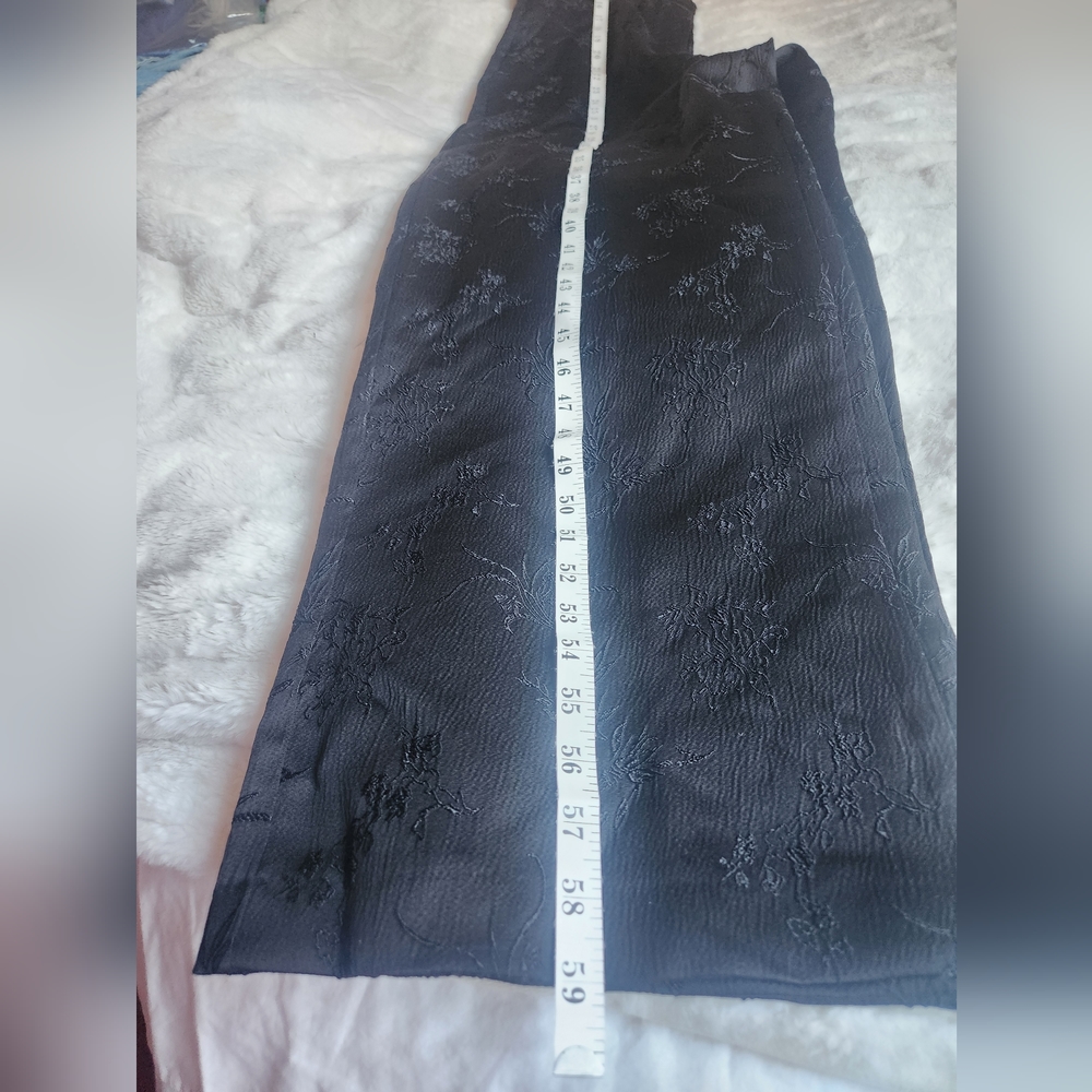 Zara jacquard vest jumpsuit/ vest halter jumpsuit black sz L BNWT - Picture 4 of 11